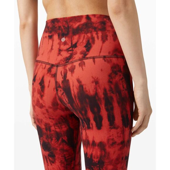 Lululemon Women’s Align Buttery Soft Yoga Legging | Red Black Multi | Size 6 EUC - Picture 3 of 10